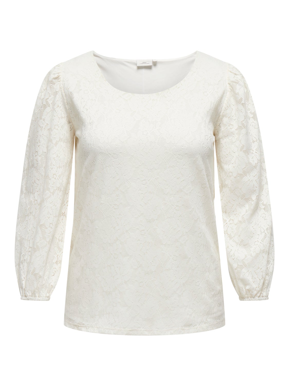 Curvy top with lace detail
