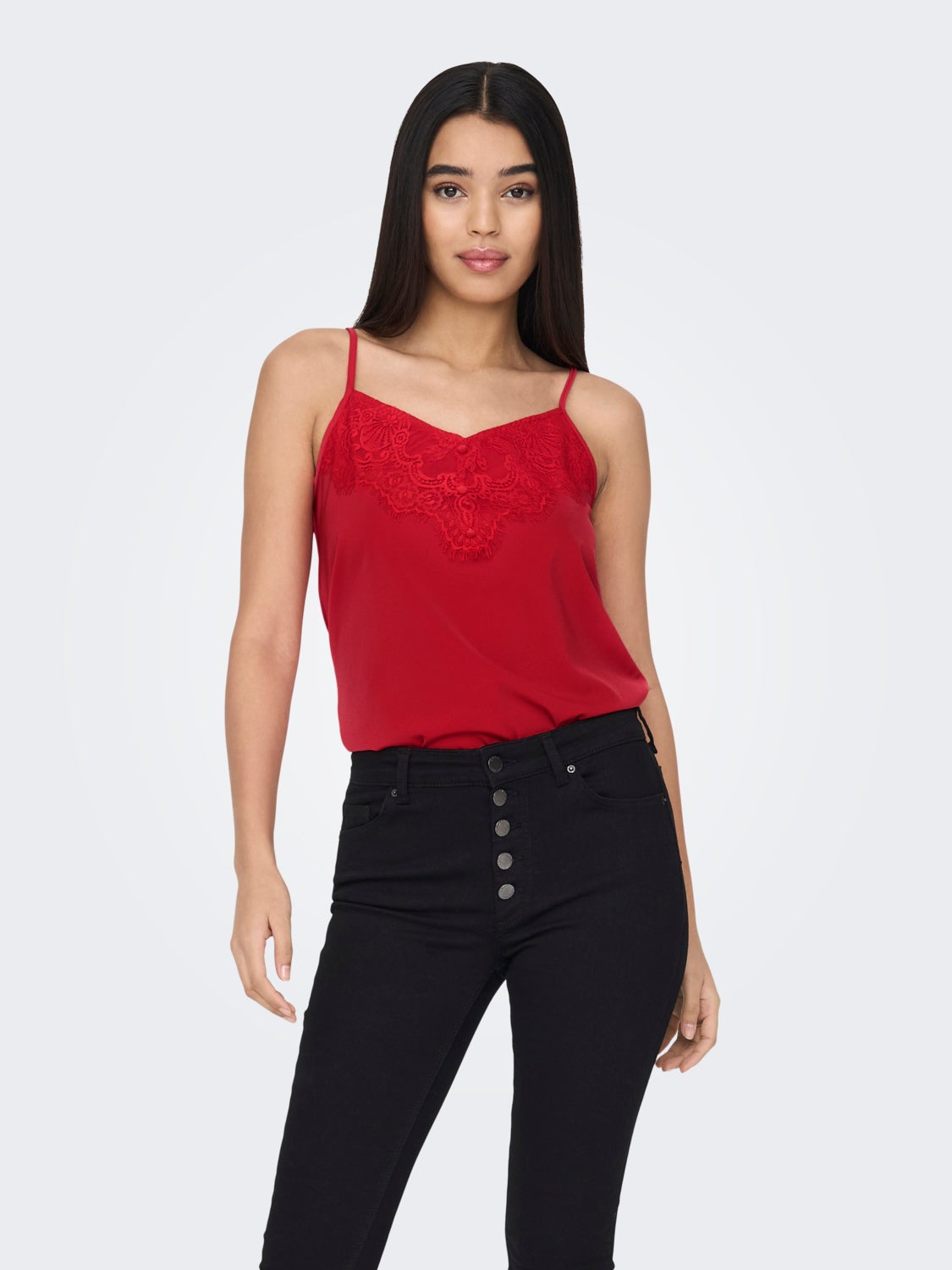 Regular Fit V-Neck Top