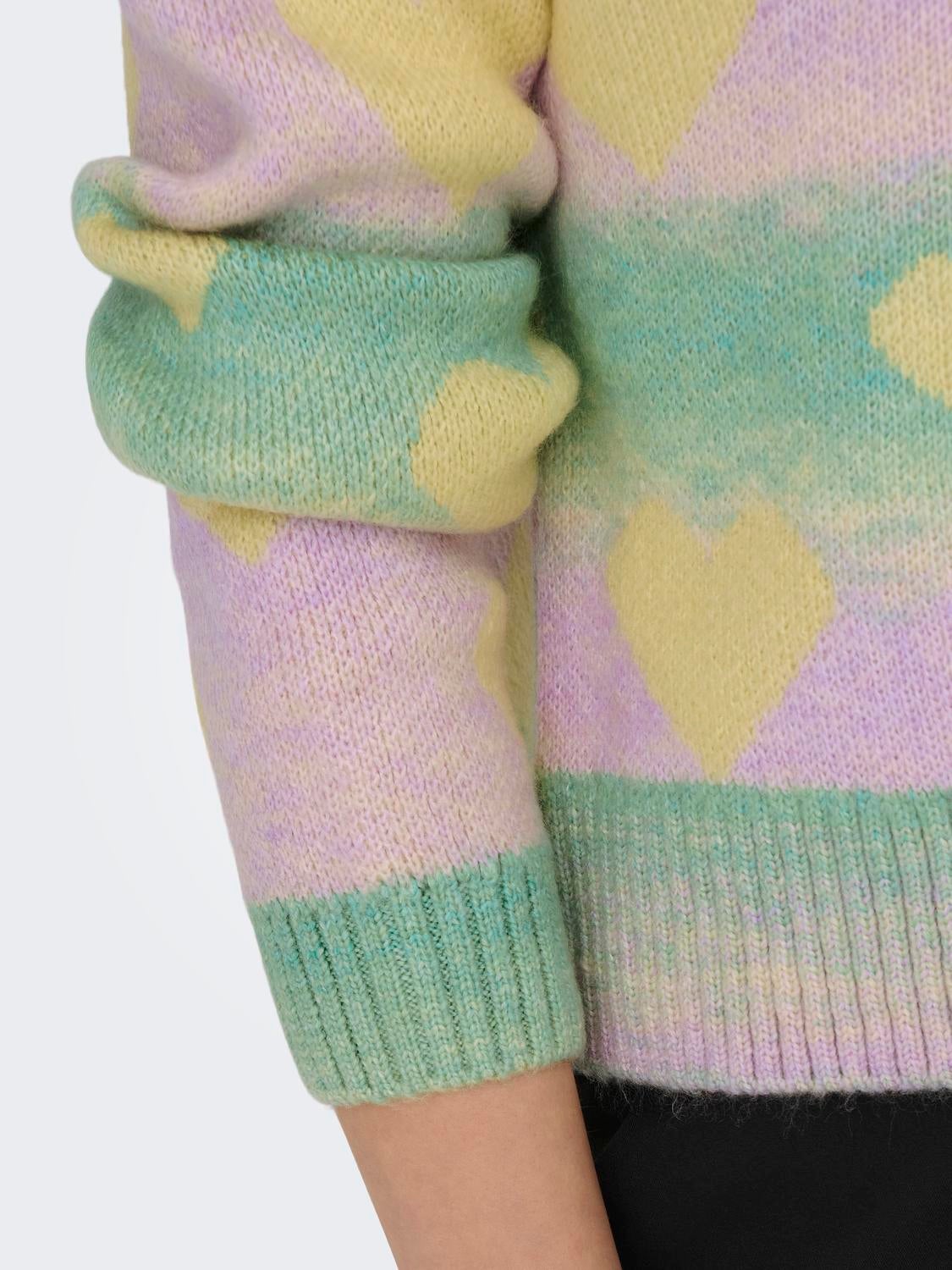 Heart Knitted Pullover