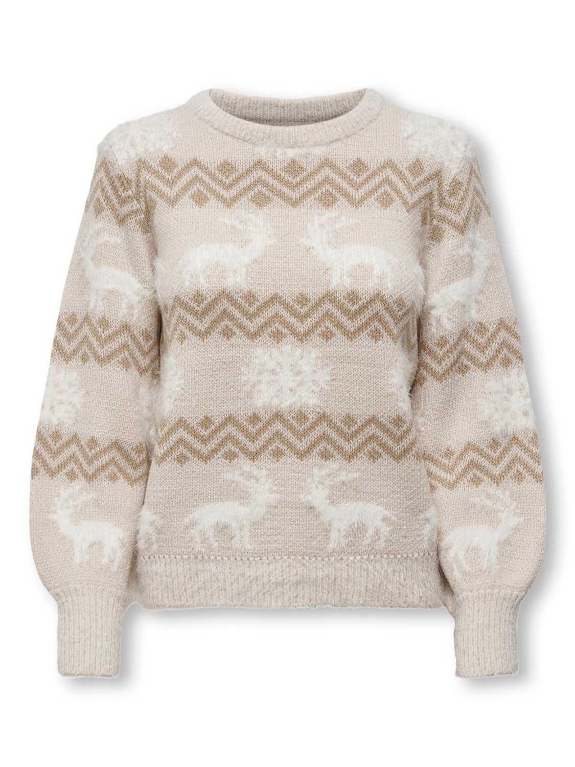 Patterned Knitted Pullover