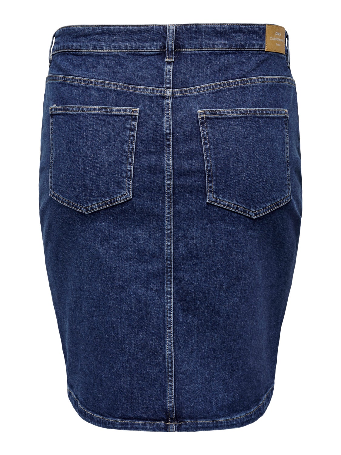 Curvy denim skirt