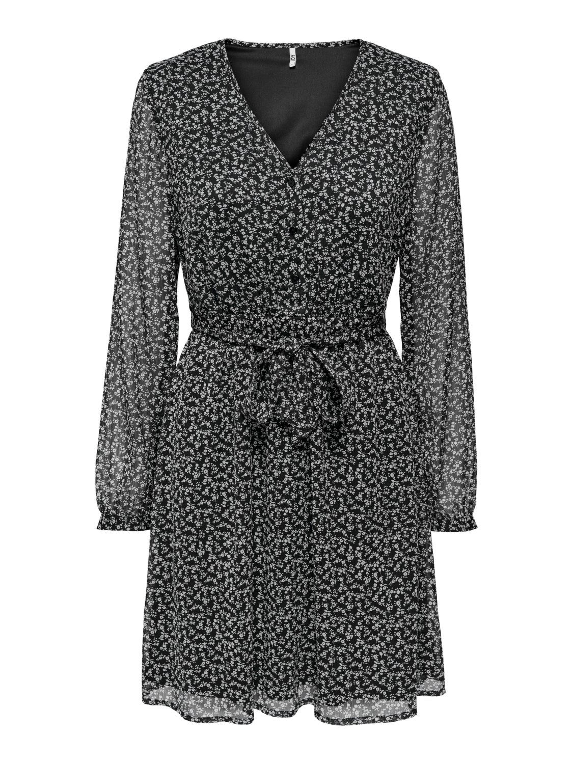 Printed v-neck dress