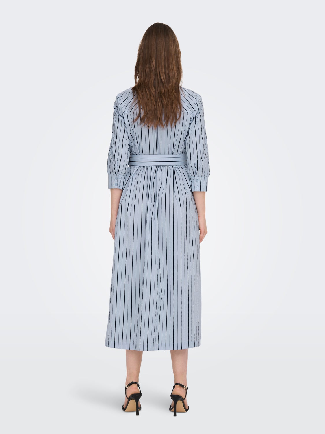 Midi Shirt Dress With Belt