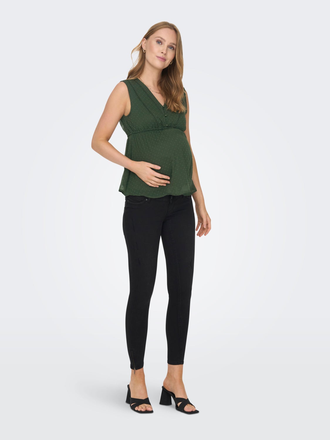 Mama sleeveless Top