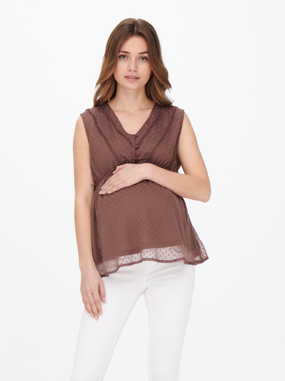 Mama sleeveless Top