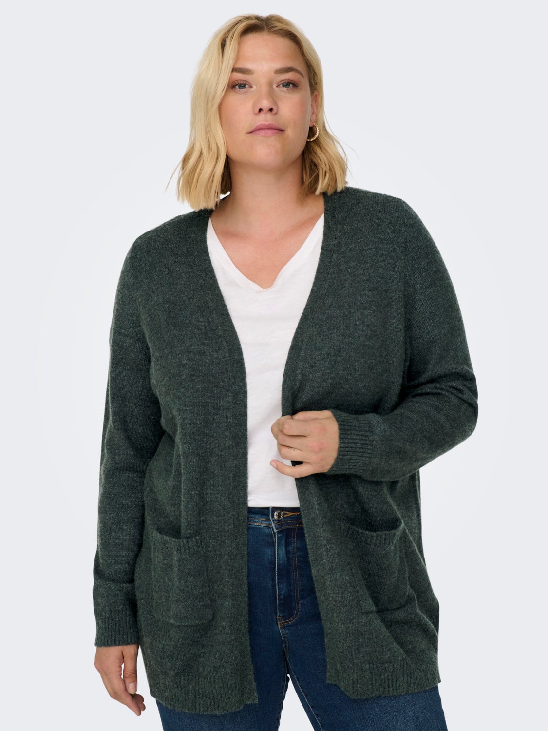 Curvy open Knitted Cardigan