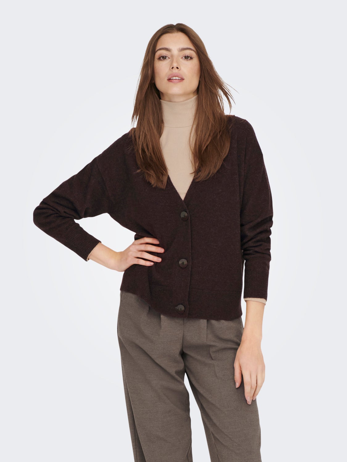 Cashmere V-neck Knitted Cardigan