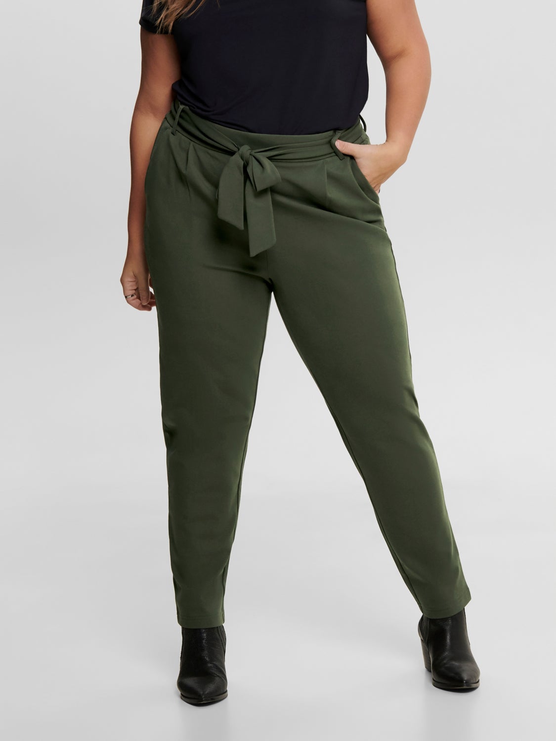 Curvy belt Trousers