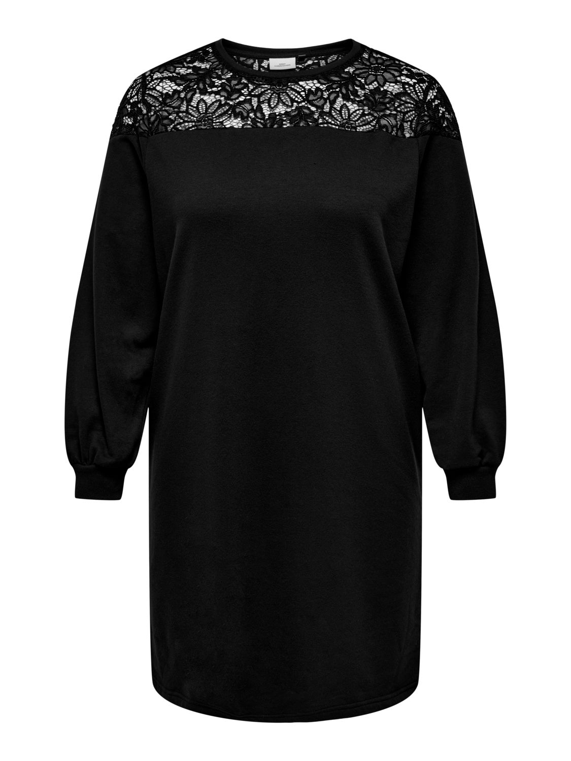 Curvy midi dress with lace