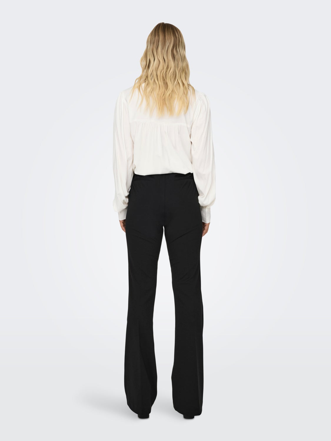 Trousers with flared fit