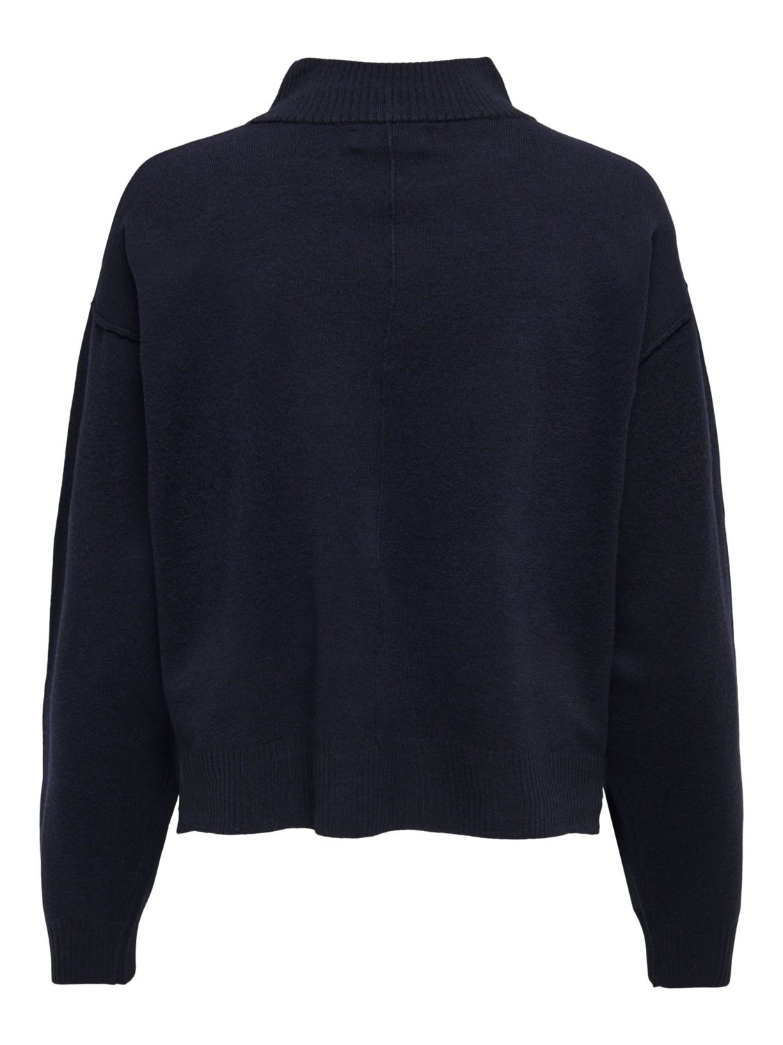 Knitted pullover with high neck