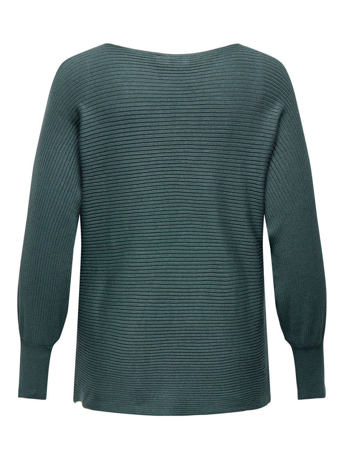 Curvy o-neck knitted pullover