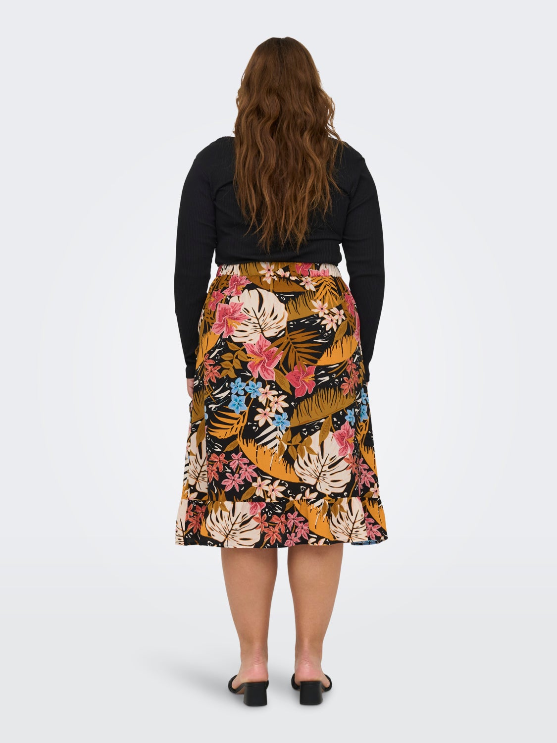 Curvy Midi Wrap Skirt