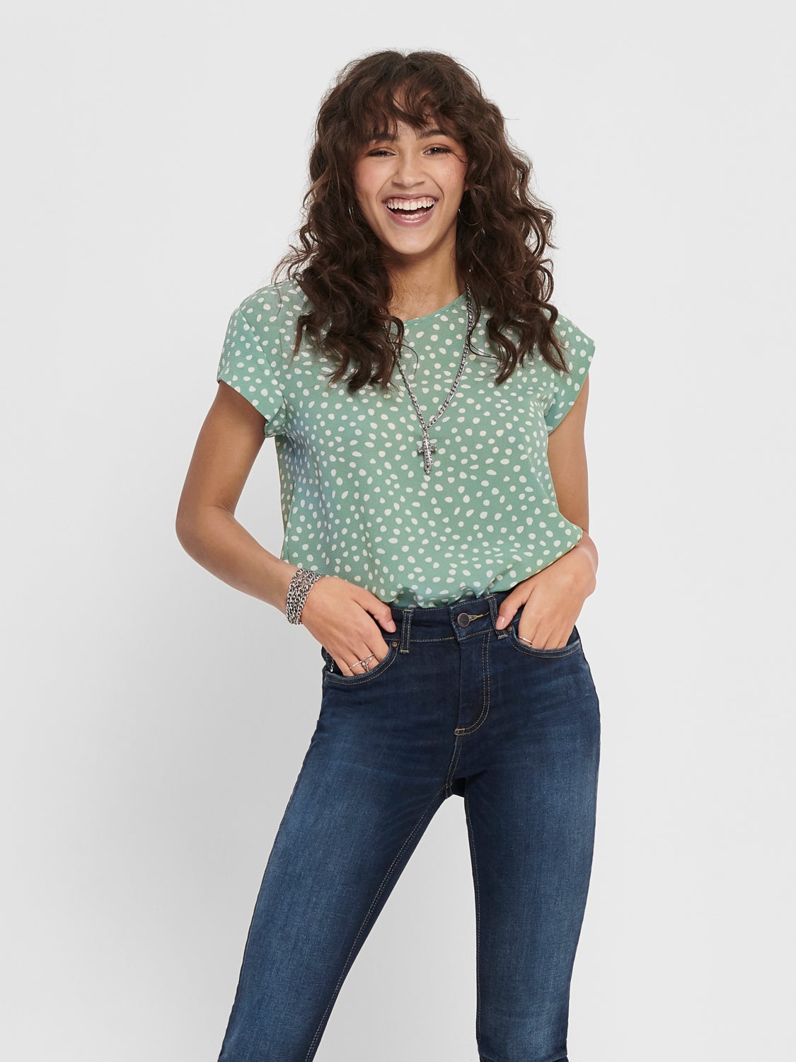 Printed Short Sleeved Top