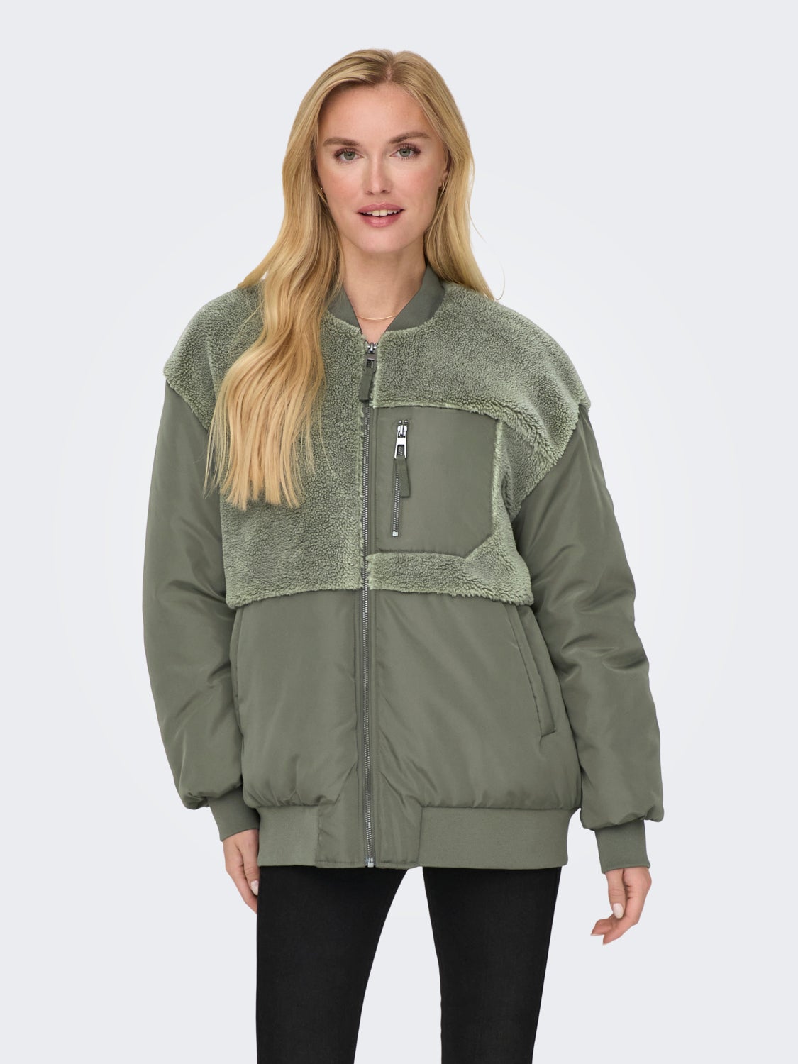 O-Neck Ribbed cuffs Otw Bomber