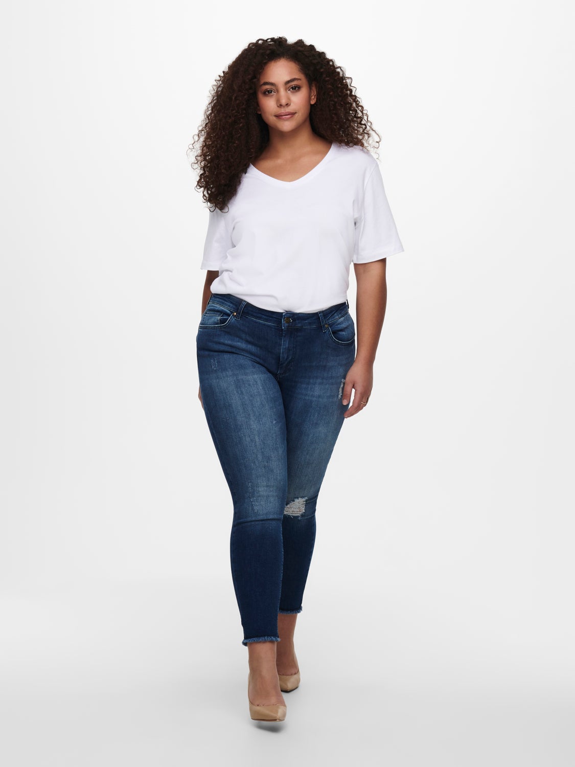 Curvy CARwilly reg ankle Skinny fit jeans