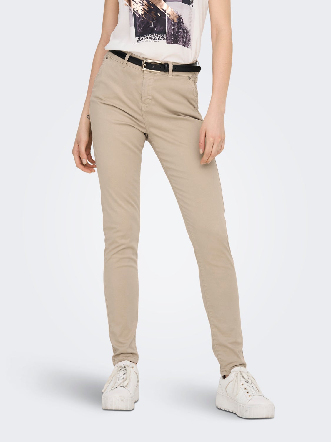 High waisted Chinos