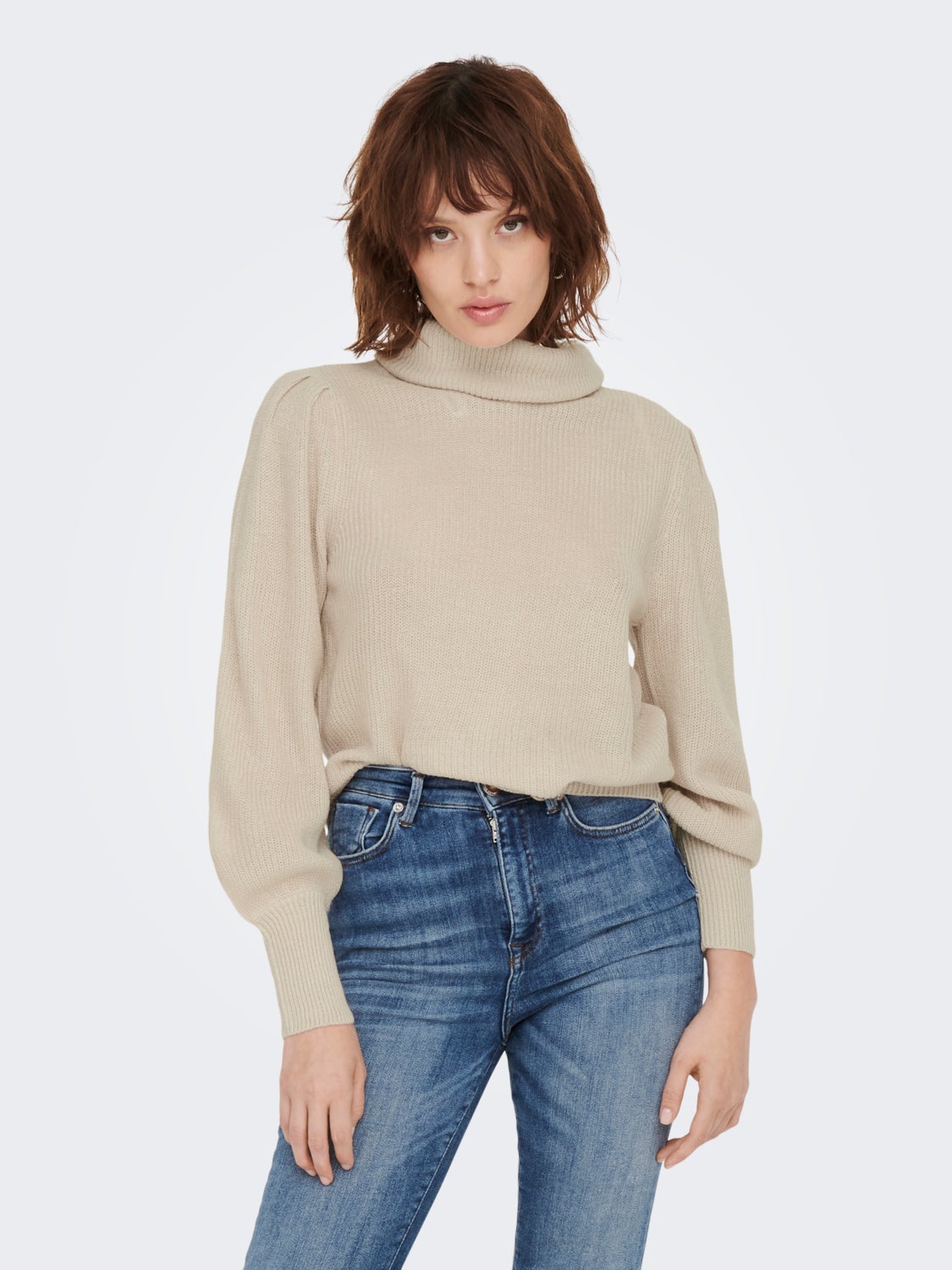 Rollneck Knitted Pullover