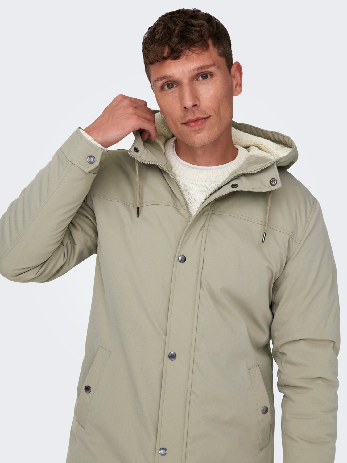Hooded parka jacket