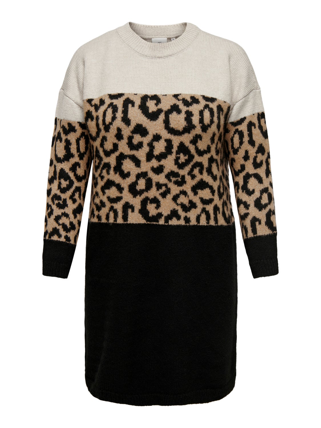 Curvy knit o-neck dress