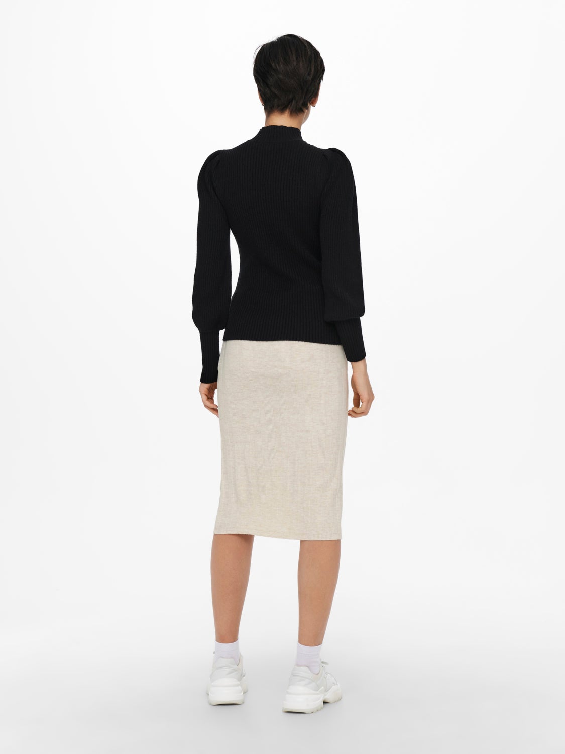 High neck Knitted Pullover