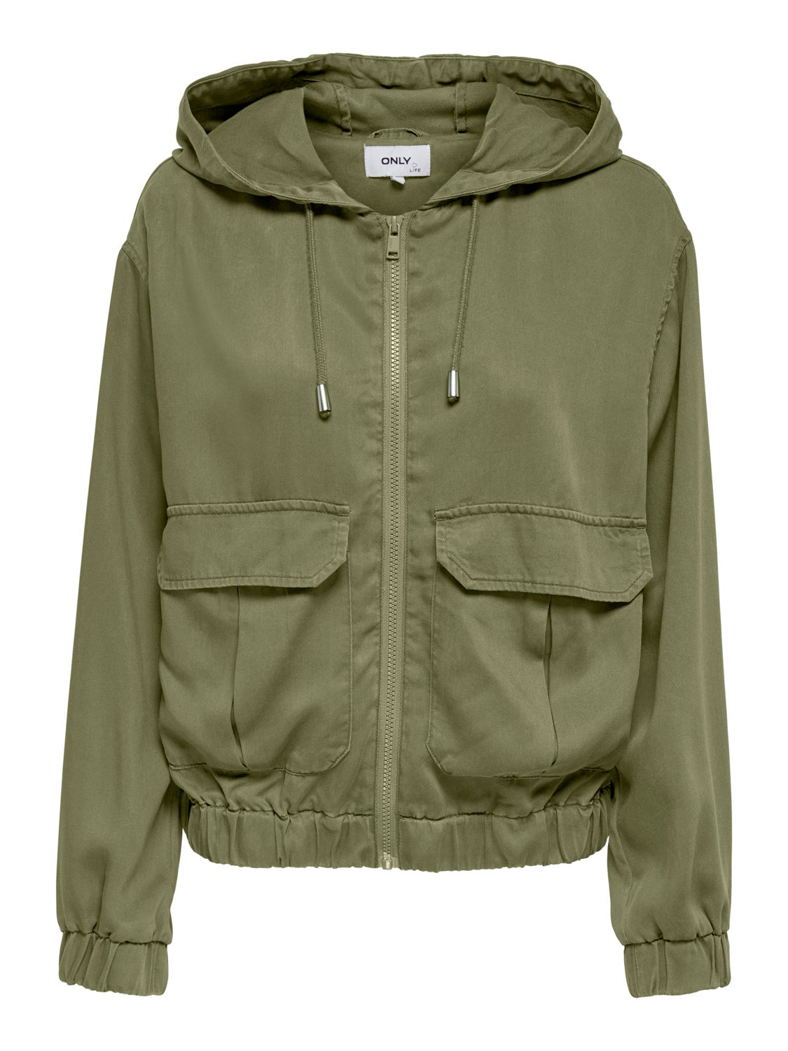 Short Jacket With Adjustable Hood