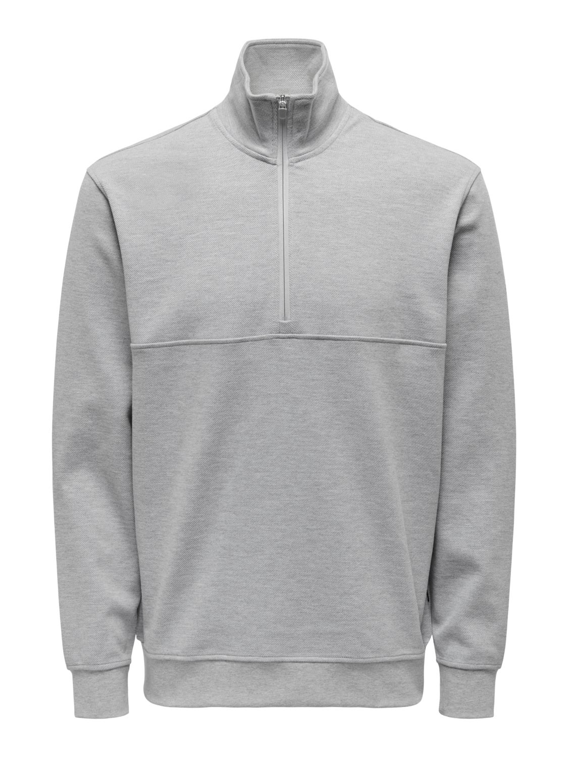 Sweatshirt with half zip