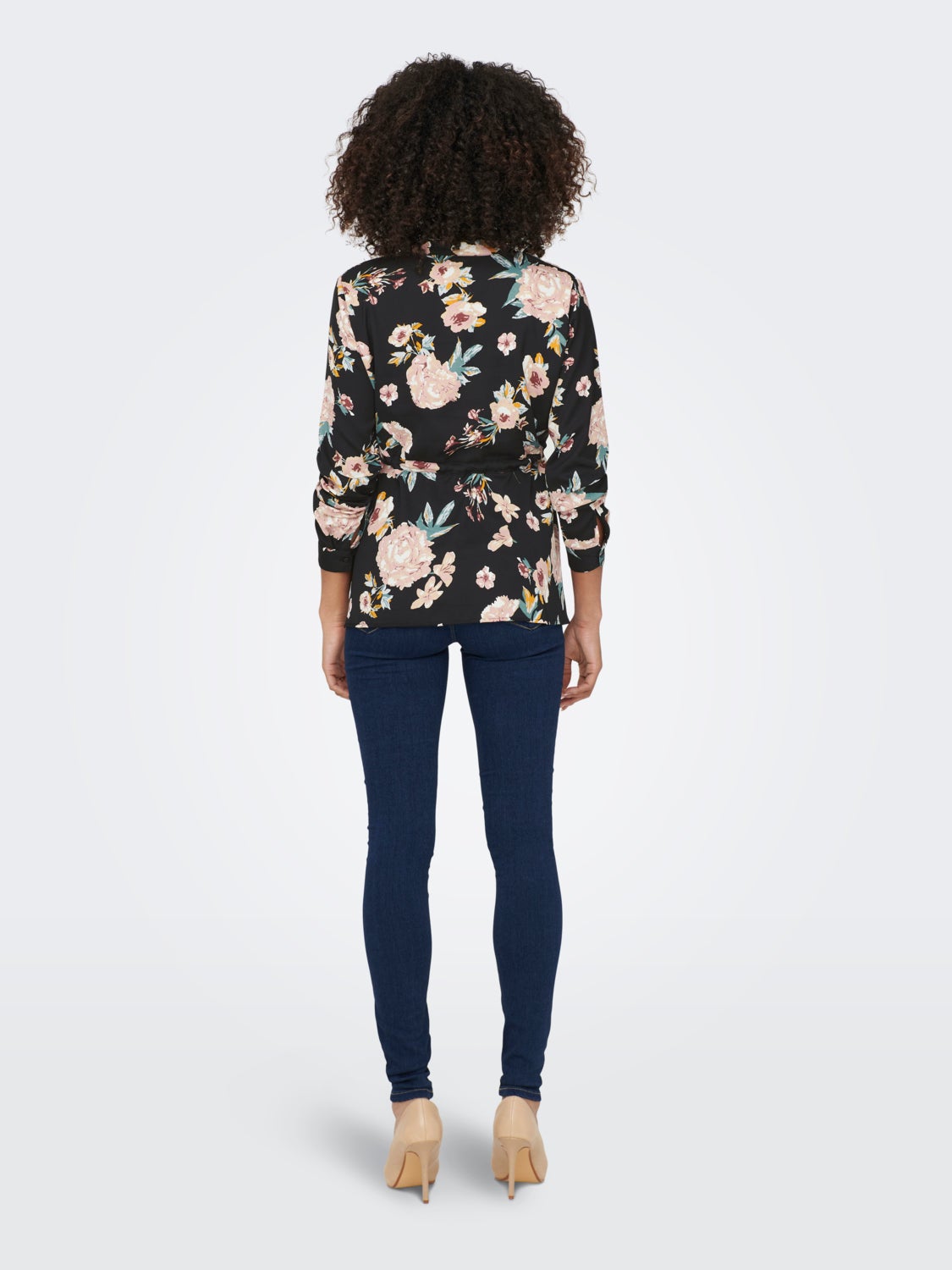 Mama 7/8 sleeve V-neck Top