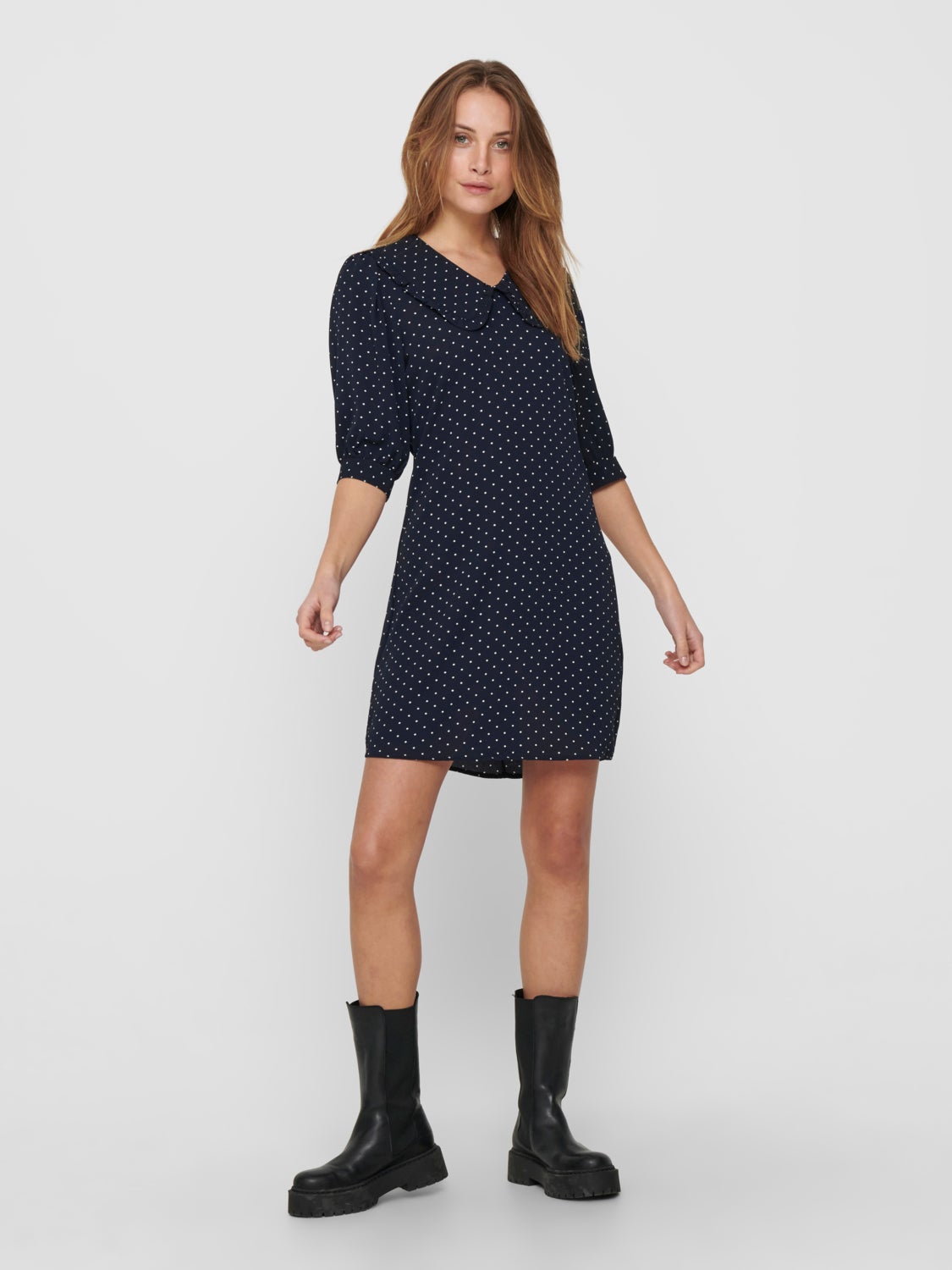 Mini Dress With Collar