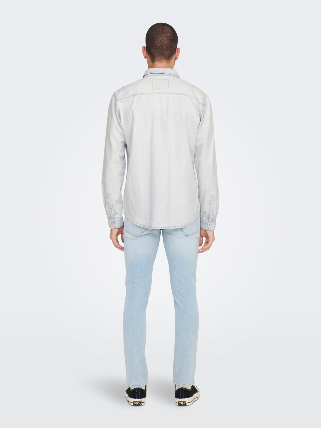 Denim shirt with chest pockets