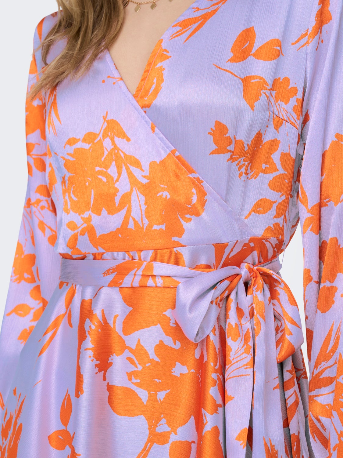 mini Long Sleeved Wrap Dress