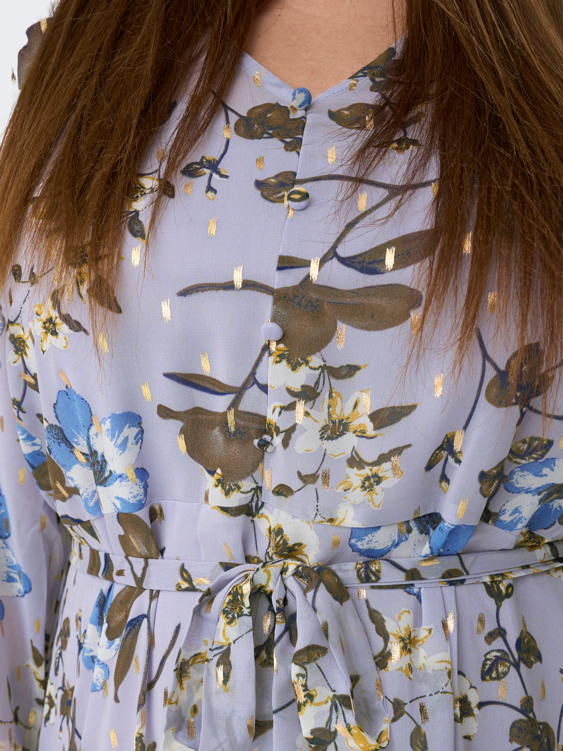 Curvy printed layered dress