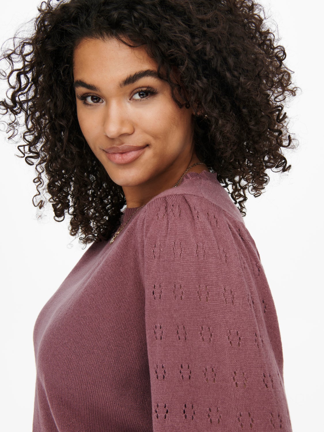 Curvy knitted Pullover