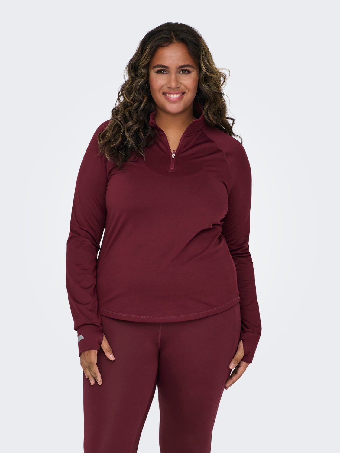 Curvy highneck running Training Top