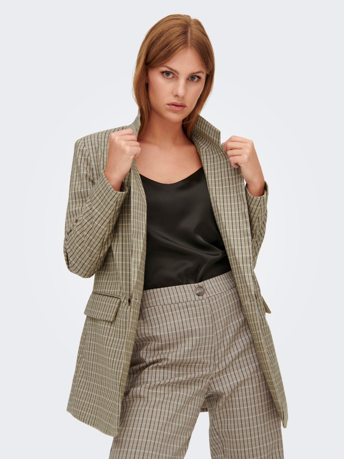 Checked Blazer