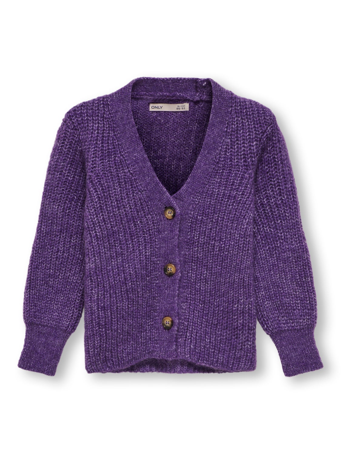 Knit cardigan with v-neck