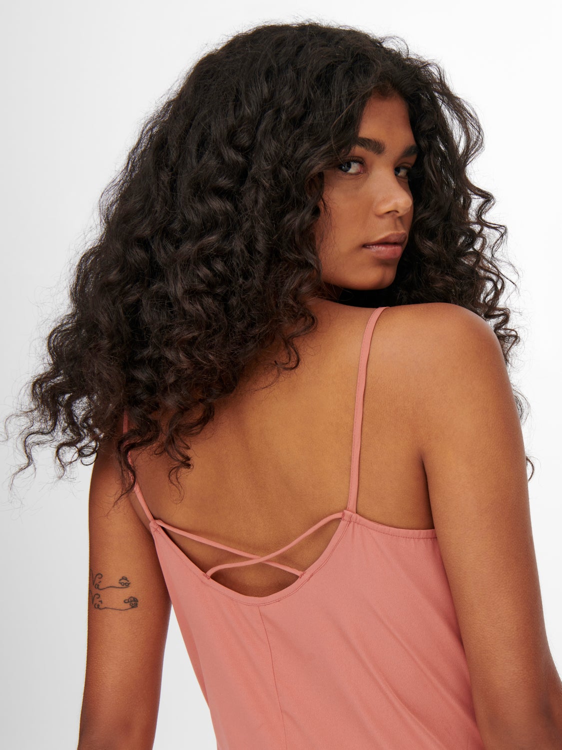 Button and frill detailed Maxi dress