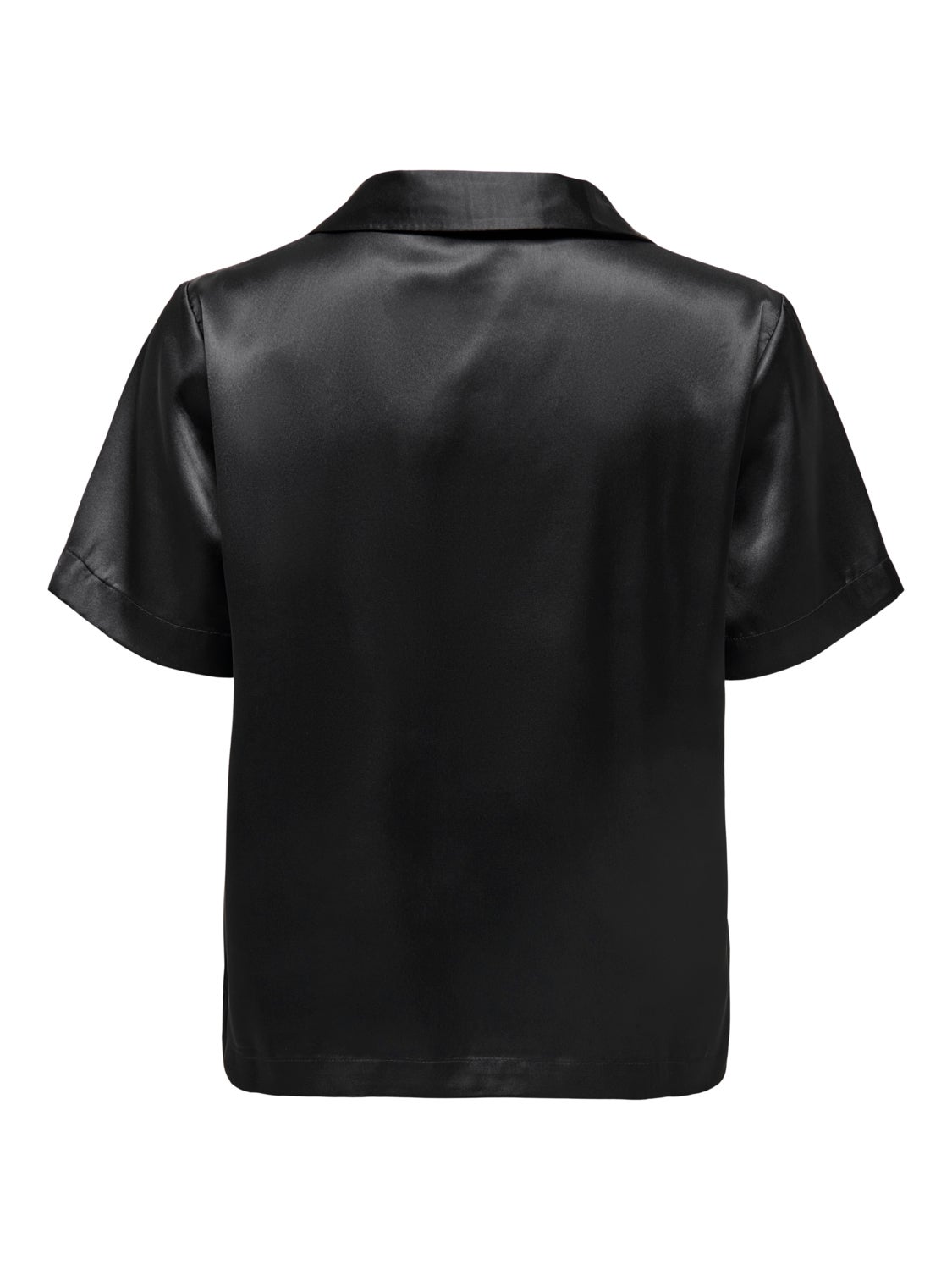 Short sleeve sateen shirt