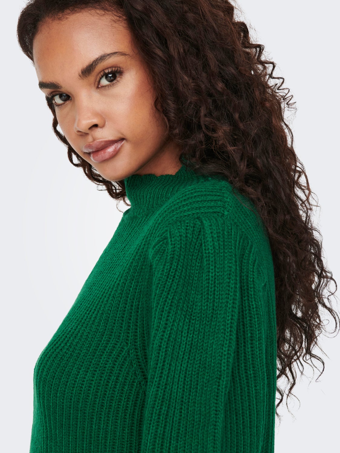 high neck Knitted Top