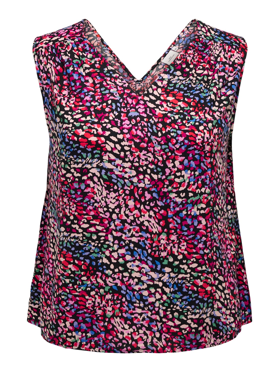 Curvy Sleeveless v-neck top