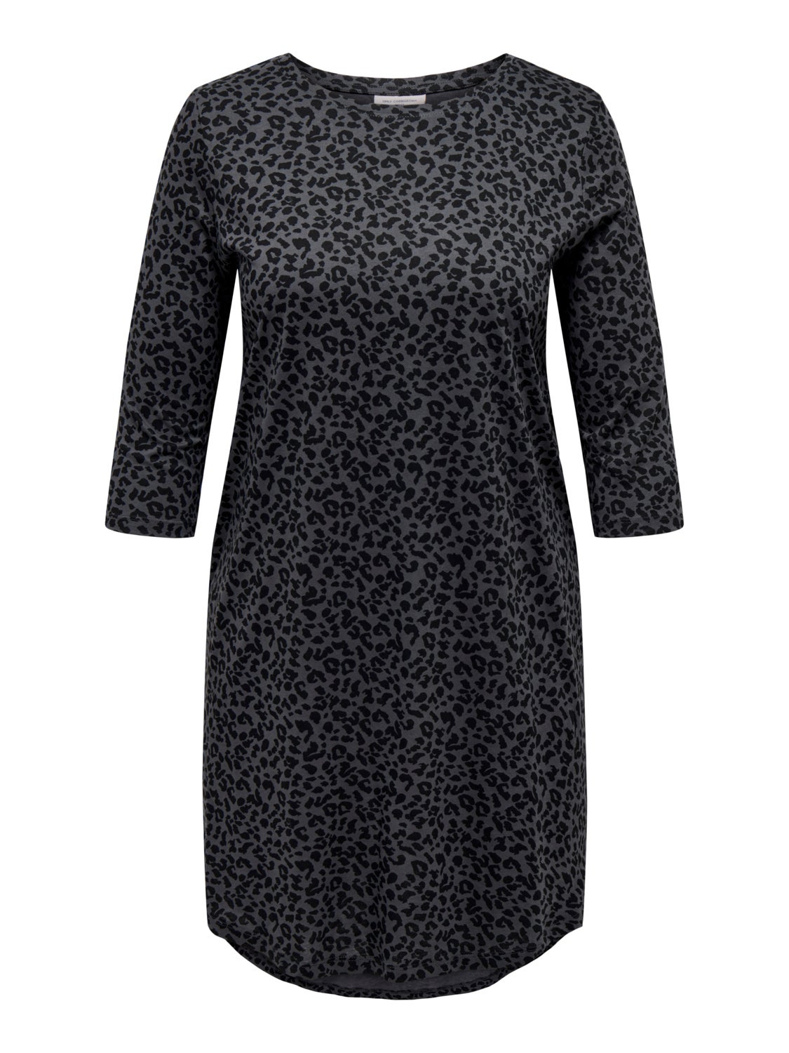 Curvy printed mini dress