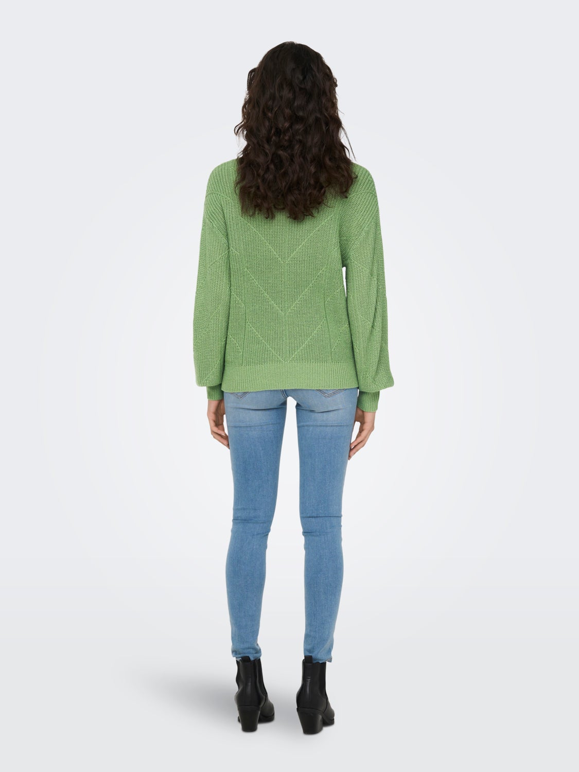 Solid color texture knit