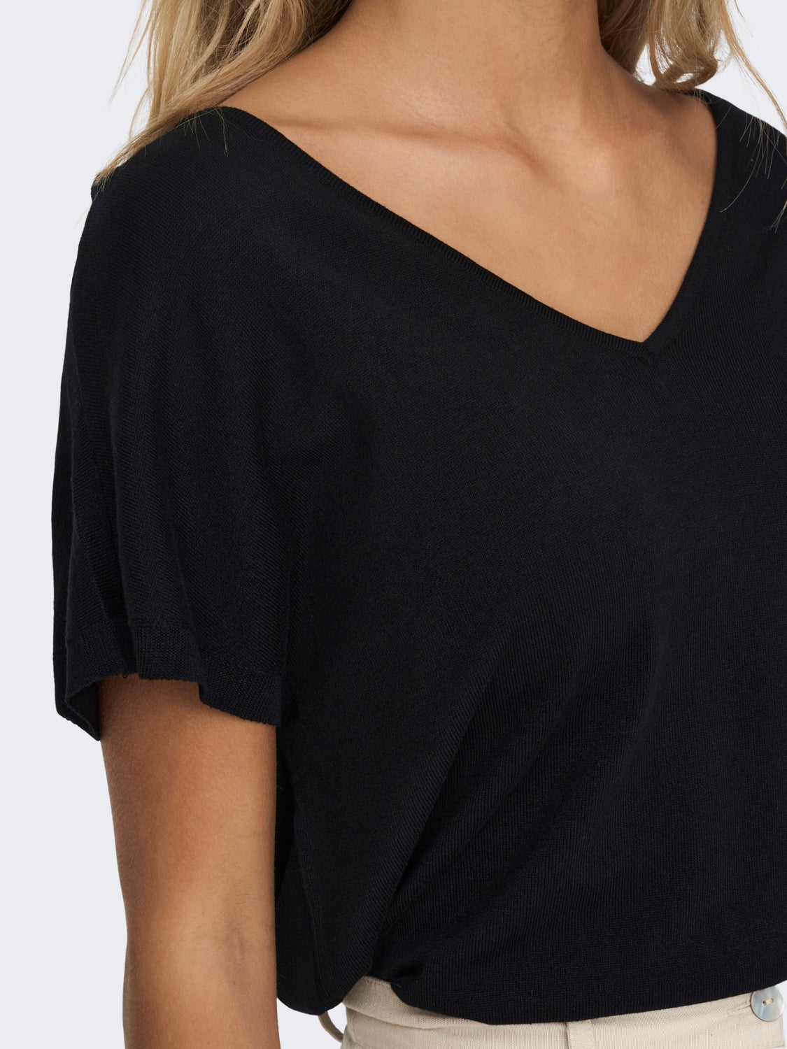 Loose Fit V-Neck Top