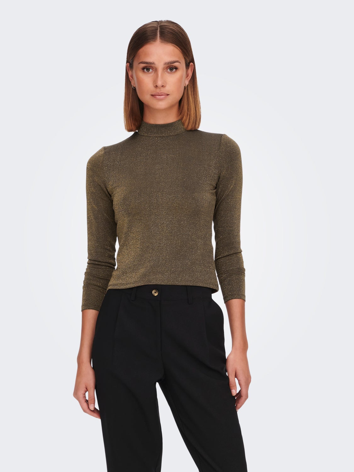 Highneck Long Sleeved Top