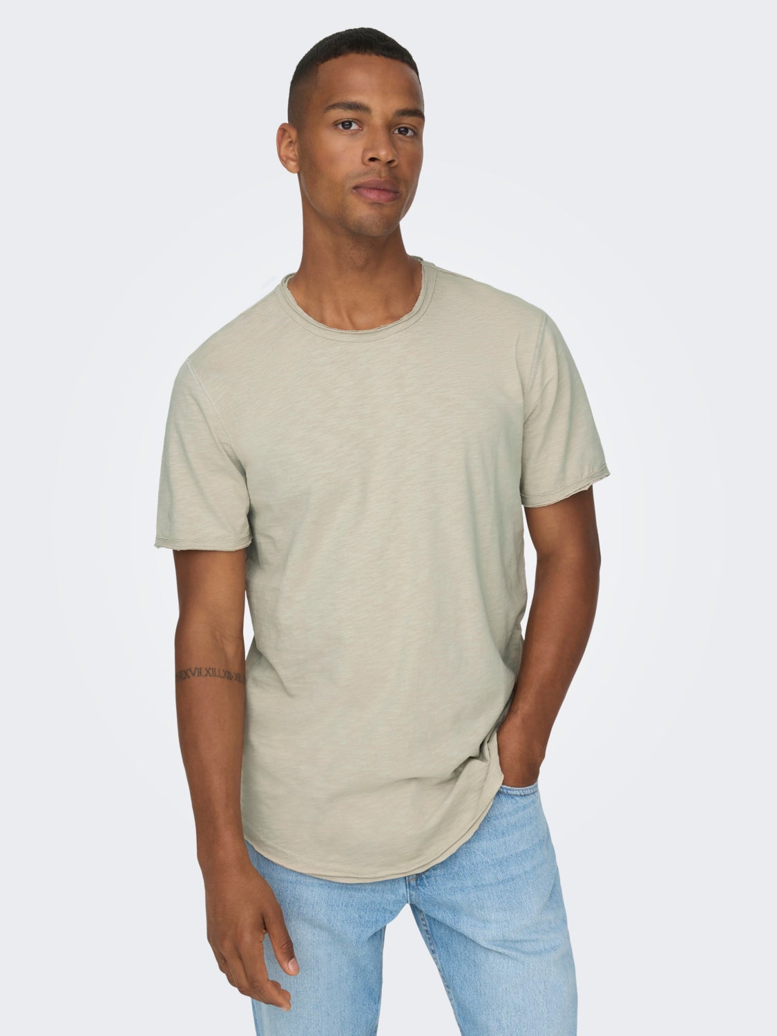Basic o-hals t-shirt