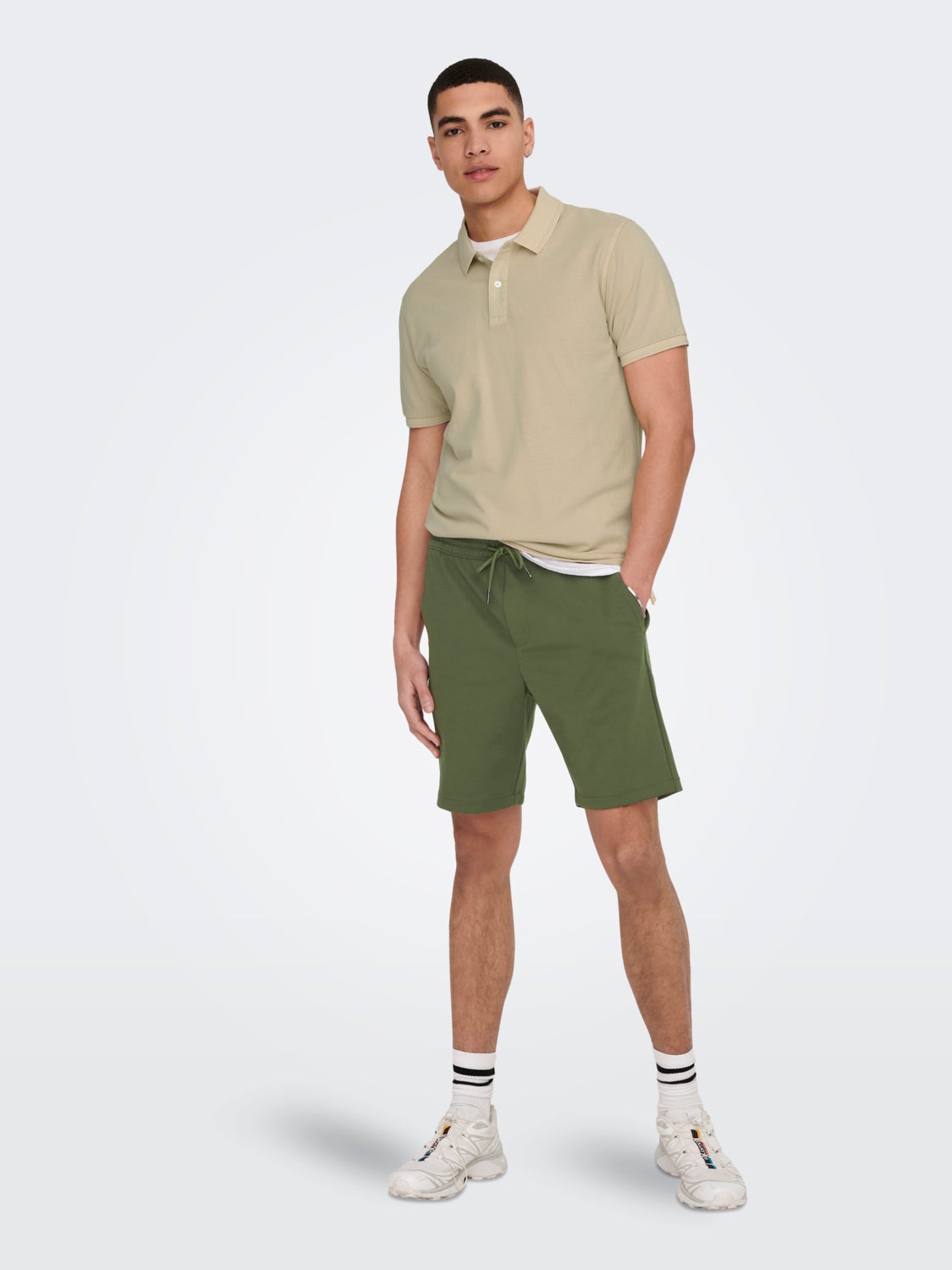 Slim Fit O-Neck Polo-Shirt