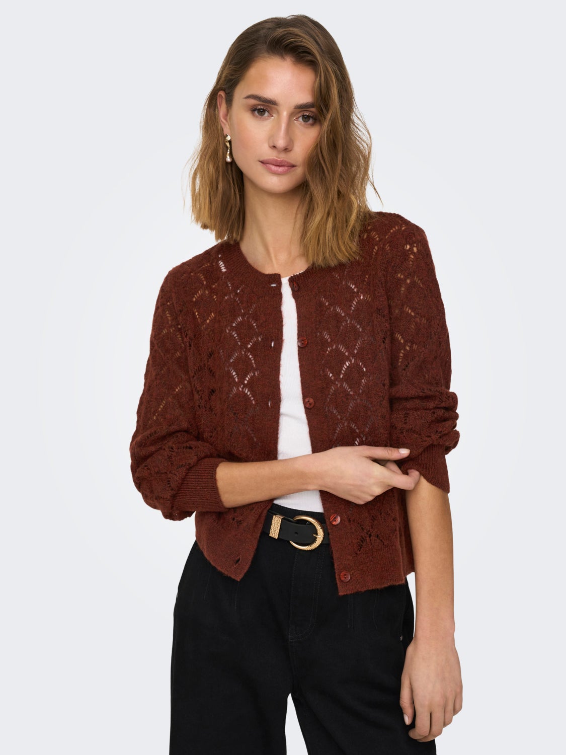 O-Neck Knit Cardigan