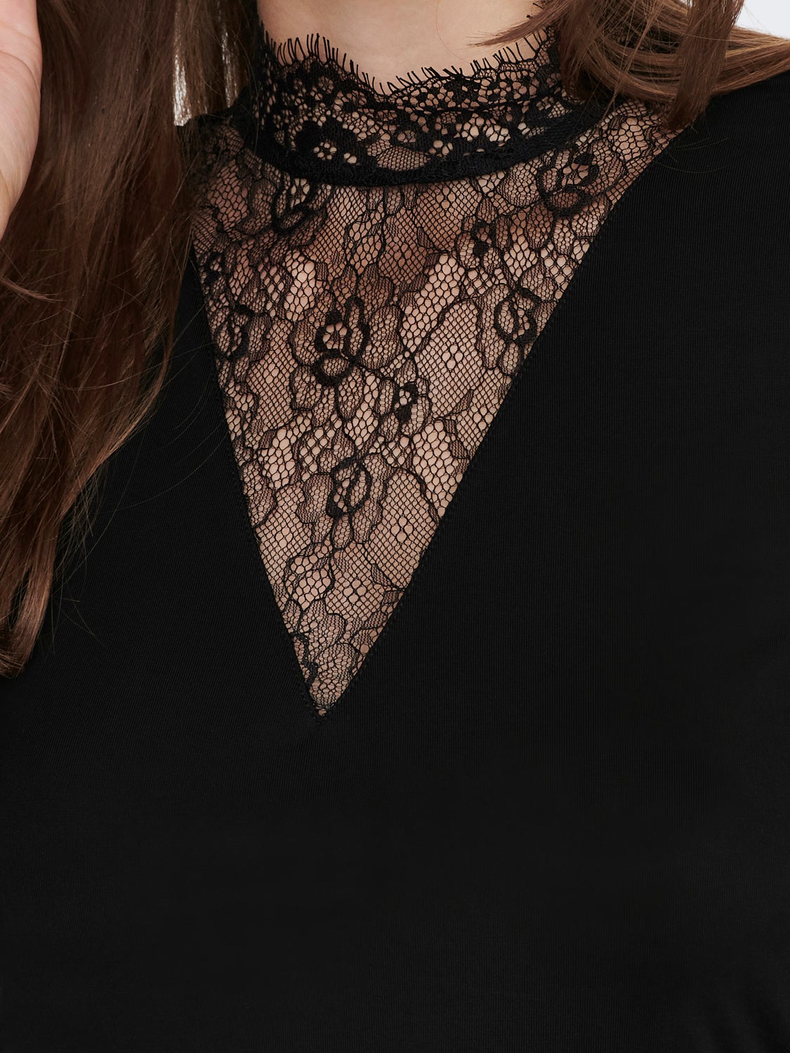 High Neck Lace Top