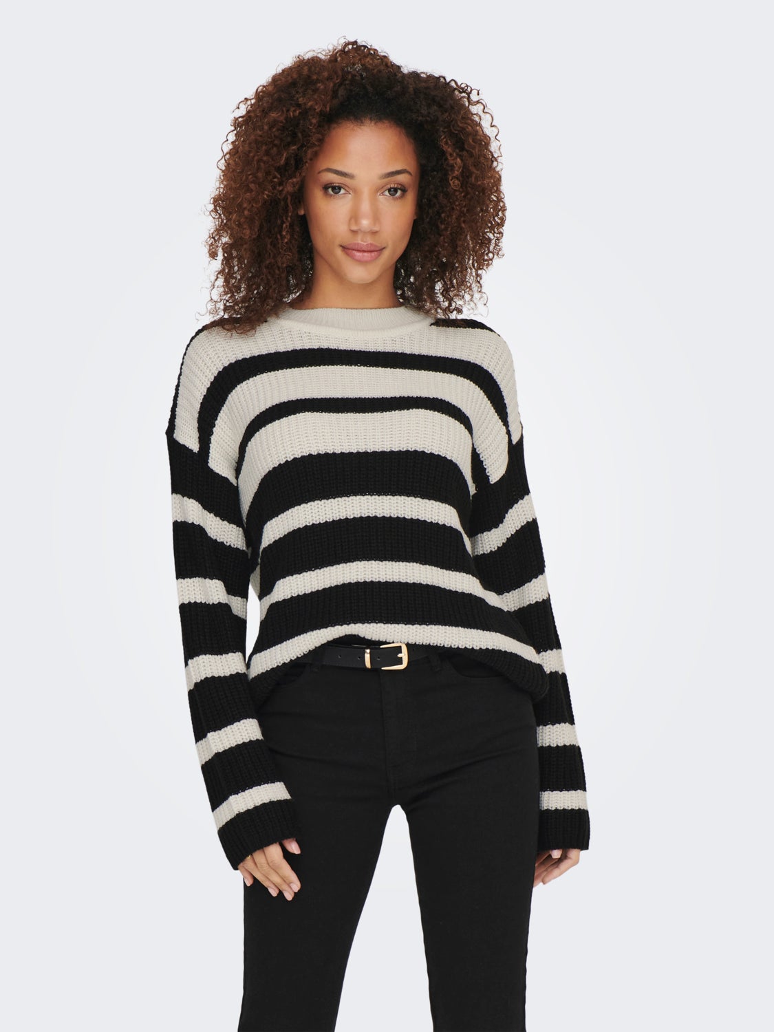 Striped Knit Pullover