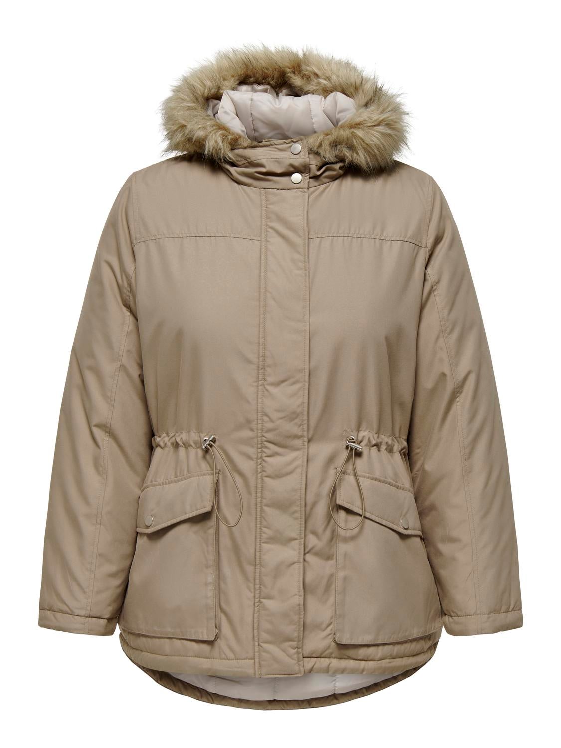 Curvy parka jacket